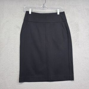 CAbi Skirt Womens 4 Black Straight Pencil‎ Capsule Structured Work Preppy Career